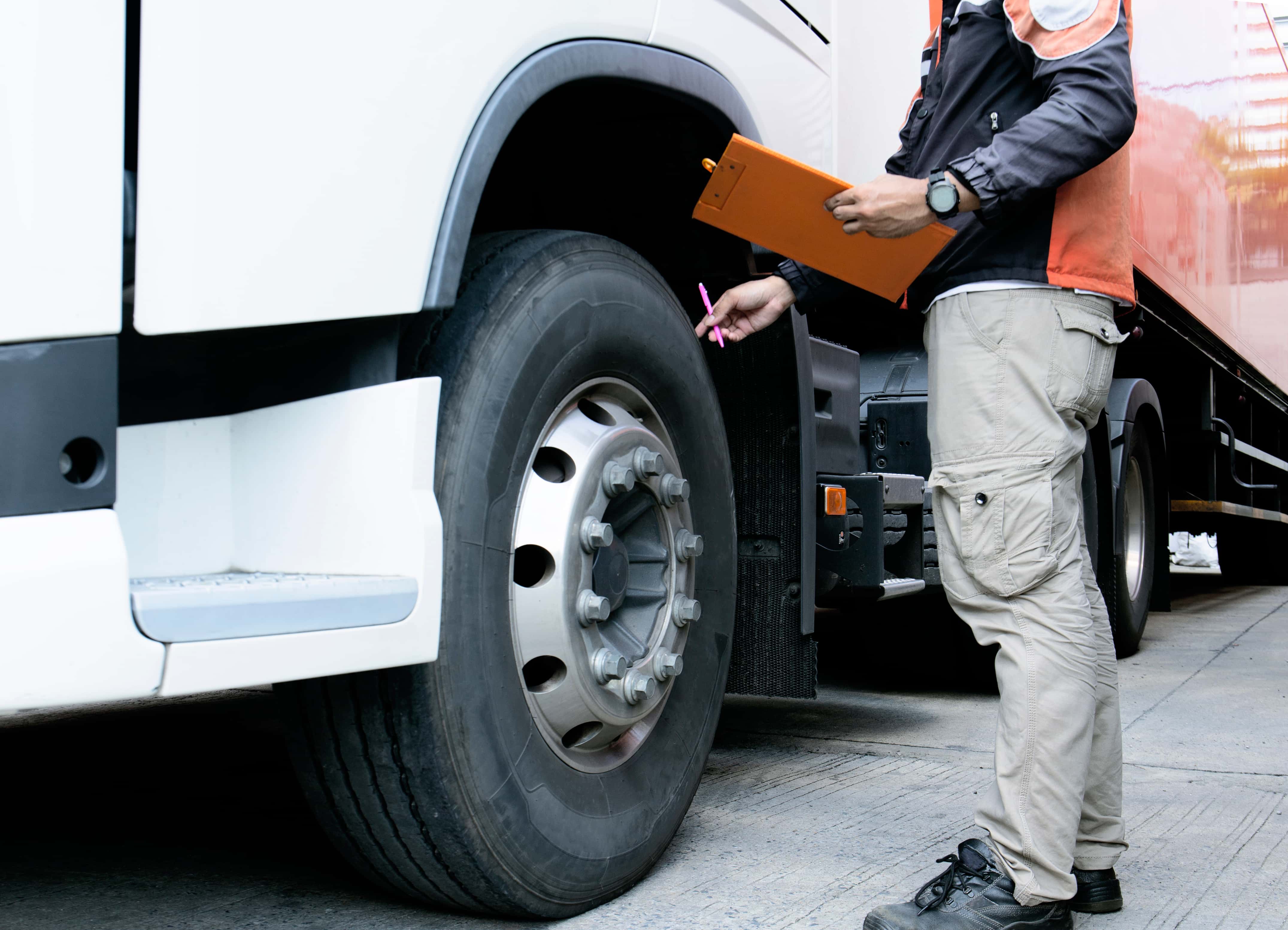 NTCI Mock Audit Consultant Inspecting Truck