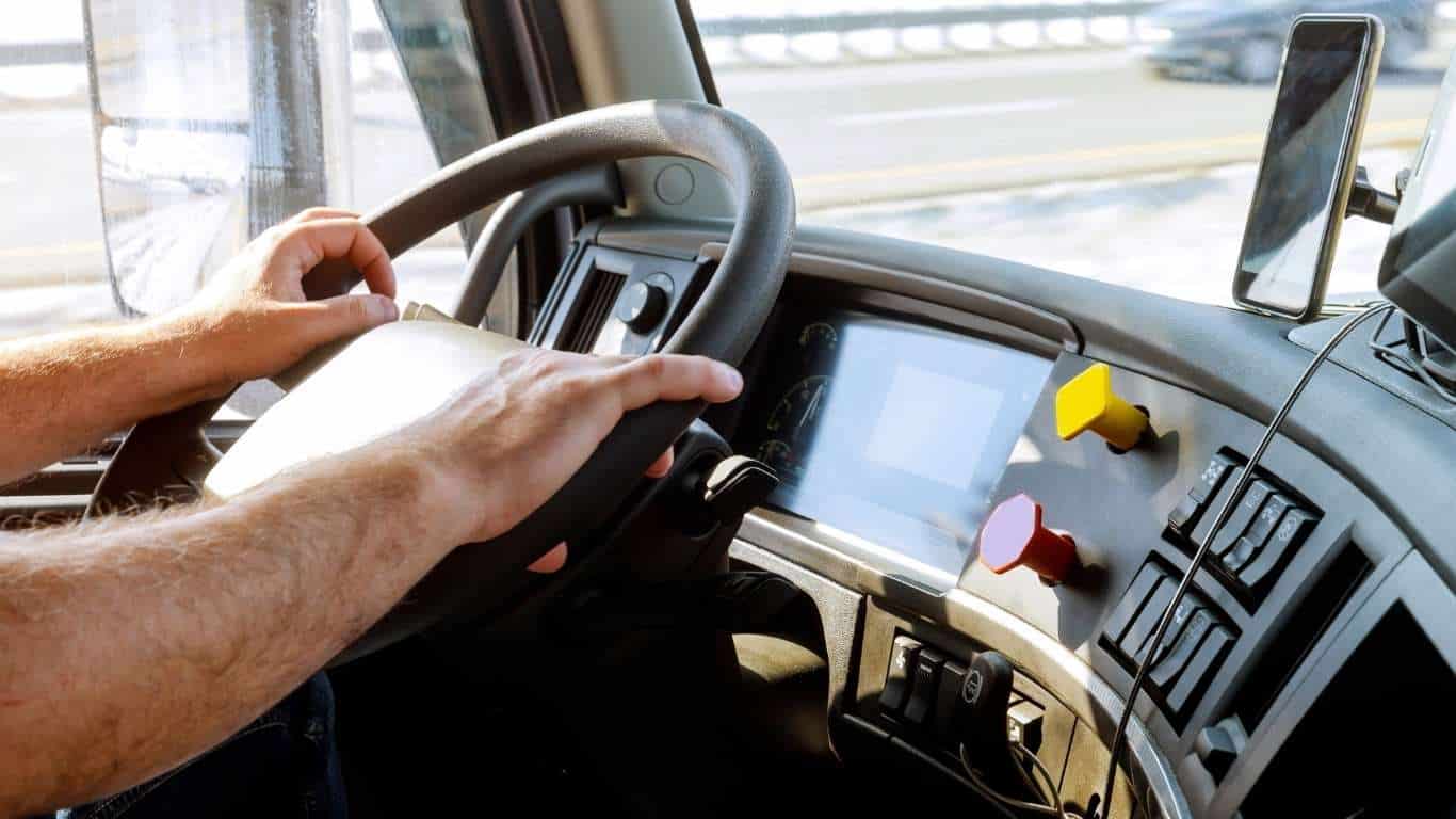 english-language-proficiency-cdl person driving semi truck