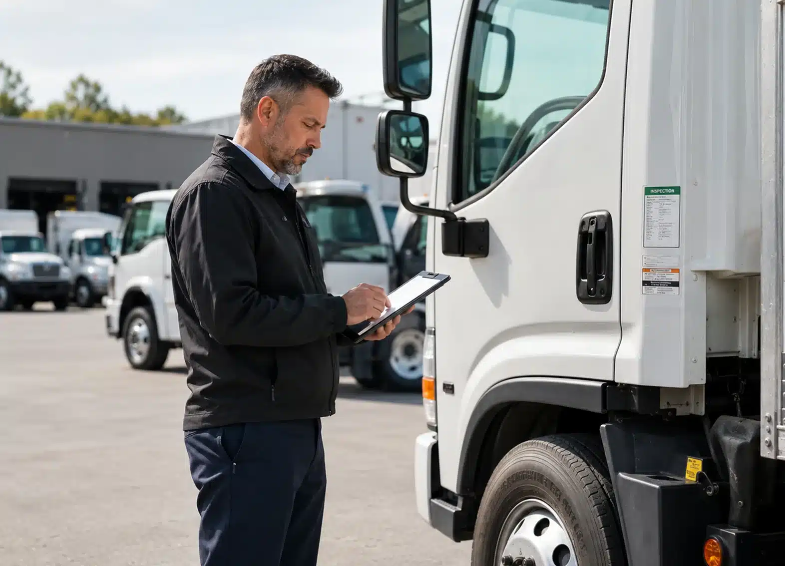 men conducting inspection to avoid DOT fines