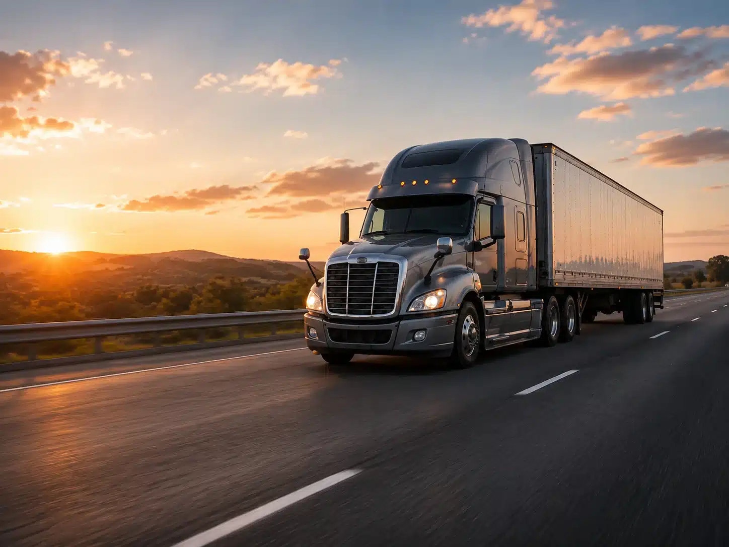 truck on highway