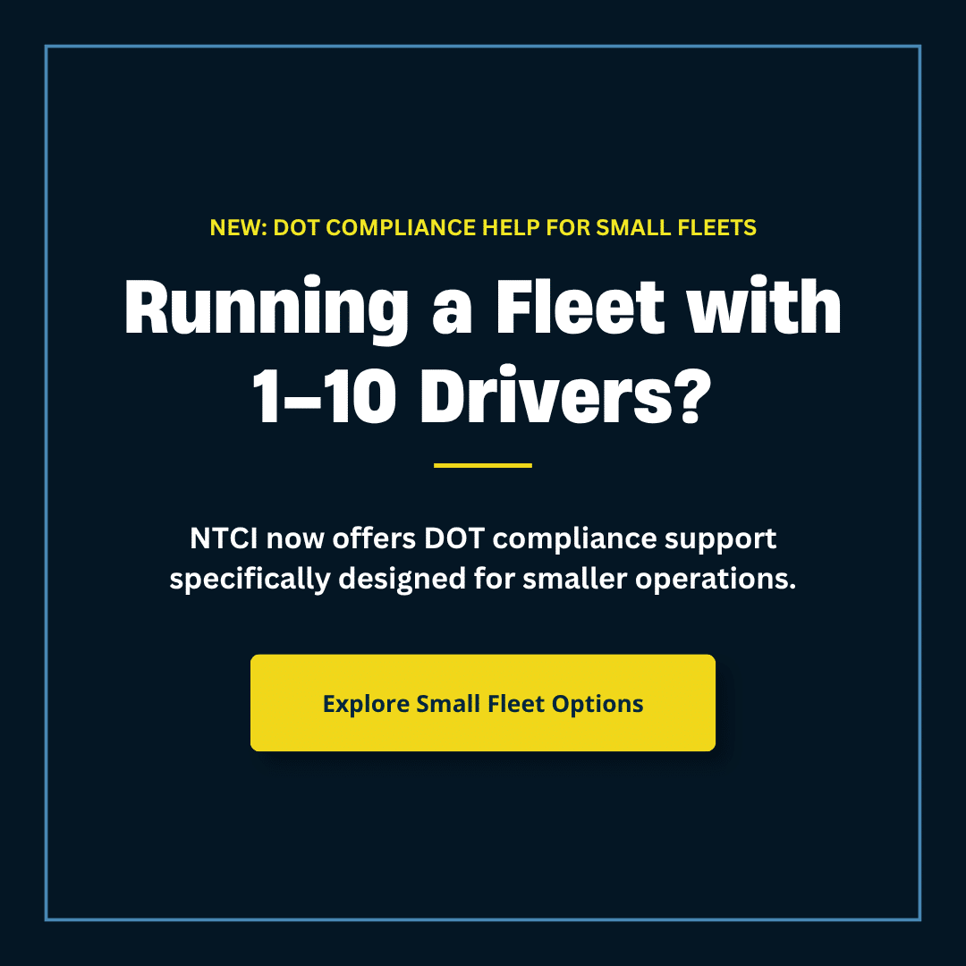 New DOT Compliance Help For Small Fleets